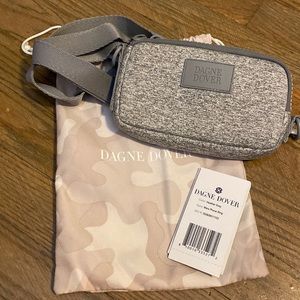 Dagne Dover Mara Neoprene phone sling heather grey.